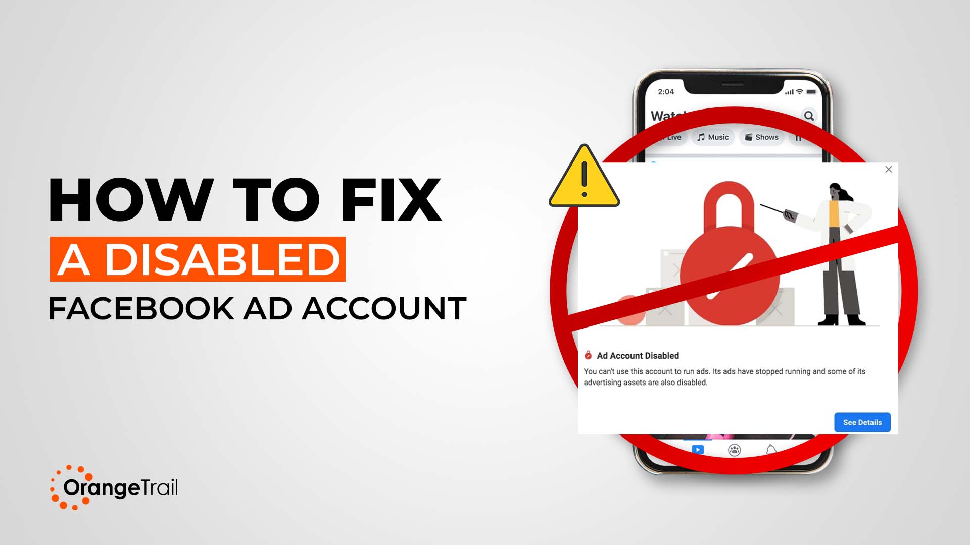 how to fix disabled facebook ad account